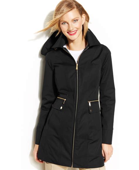 michael kors lined zip-up jacket|Michael Kors jacket.